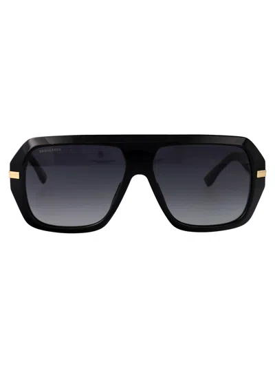 Dsquared2 Pilot-frame Sunglasses In Black