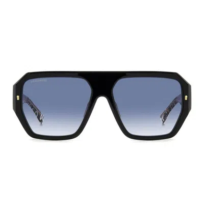 Dsquared2 Bkpttrwht Acetate Sunglasses In Black