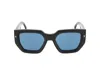Dsquared2 D2 Squared Acetate Sunglasses In Black Teal
