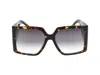 Dsquared2 Eyewear Square Frame Sunglasses In Brown Havana