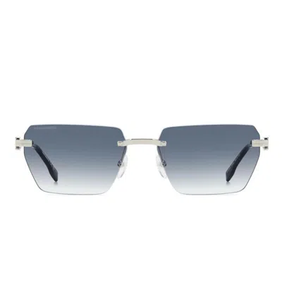 Dsquared2 Sunglasses D2 0102/s 01008 Silver/smoky Blue Unisex
