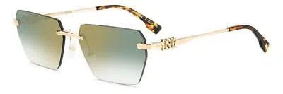 Pre-owned Dsquared2 Sunglasses D2 0102/s Pef/d6 Gold Green Man
