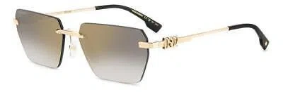 Pre-owned Dsquared2 Sunglasses D2 0102/s Rhl/fq Gold Gold