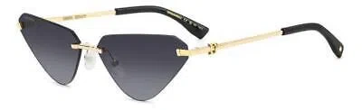 Pre-owned Dsquared2 Sunglasses D2 0108/s Rhl/9o Gold Grey Woman In Gray