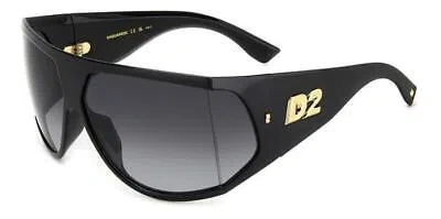 Pre-owned Dsquared2 Sunglasses D2 0124/s 2m2/9o Black Grey Man In Gray