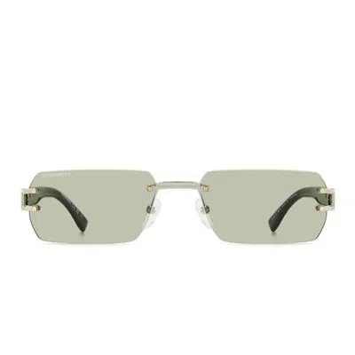 Dsquared2 Sunglasses D2 0189/s I20 Gp Gold/green Unisex Photochromic