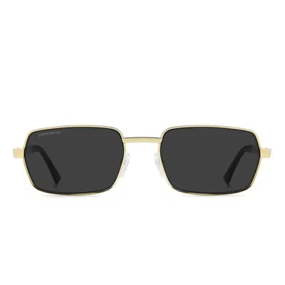 Dsquared2 Sunglasses D2 0192/s J5 G Gold/dark Gray Men
