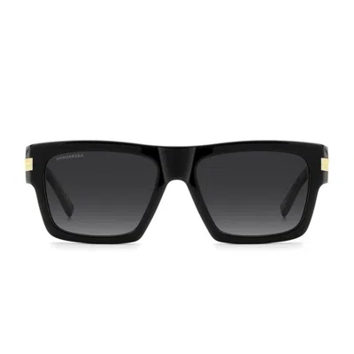 Dsquared2 D2 0198/s 807/9o Men's Sunglasses  Size 55 In Gold