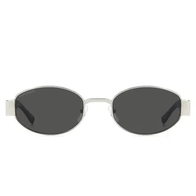 Dsquared2 Sunglasses D20155/s 010 Ir Black/dark Grey Unisex In Red