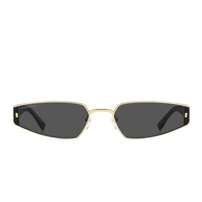 Dsquared2 Sunglasses D20168/s 000/ir Black/dark Grey Women In Multi
