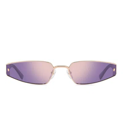 Dsquared2 Sunglasses D20168/s Ddb Black/purple Mirrored Women
