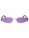 Dsquared2 Gold Copper Metal Sunglasses In Purple