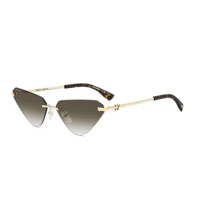 Dsquared2 Sunglasses In Gold Green