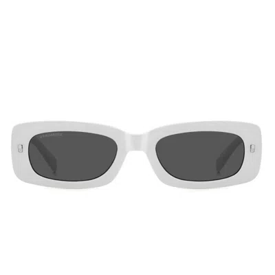 Dsquared2 Sunglasses Icon 0020/s Vk6 White/gray Gradient Unisex