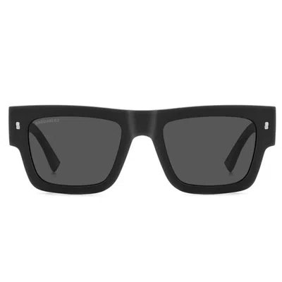Dsquared2 Sunglasses Icon 0021/s 003 Matte Black/black Unisex