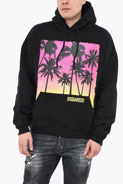 Dsquared2 Dsquared Men Sunrise Print Sweatshirt In Black