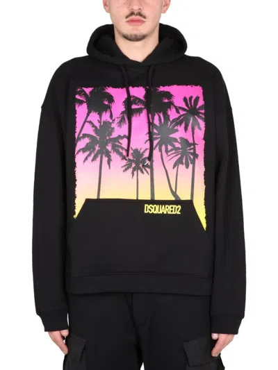 DSQUARED2 SUNRISE PRINT SWEATSHIRT