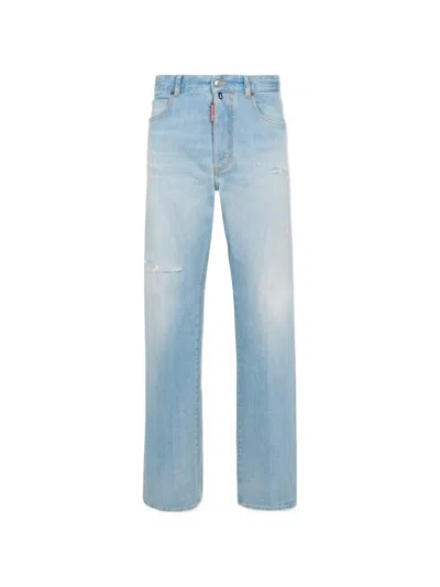 Dsquared2 슈퍼 블리치드 스트레치 샌디에이고 진 In Blue
