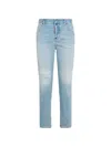 Dsquared2 Super Bleached Stretch Teddy Jeans In Multi