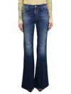 Dsquared2 Dsquared Super Flare Jeans In Blue