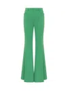 Dsquared2 Cut-out Mesh Detail Flared Trousers In Green