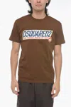Dsquared2 Super Negative Dyed Cool Brown T Shirt In Brown