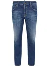 Dsquared2 Jeans Skinny A Vita Media In Blue