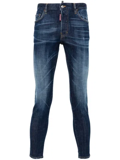 Dsquared2 Dsquared Men Slim Jeans In Blue