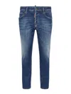 Dsquared2 Super Twinky Cotton Denim Jeans In Dark Blue