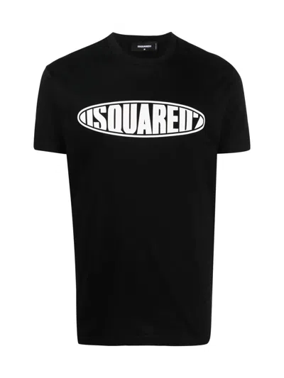 Dsquared2 Surf Board Logo T-shirt In Black