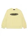 Dsquared2 Surf Logo-print Cotton Sweatshirt In Yellow