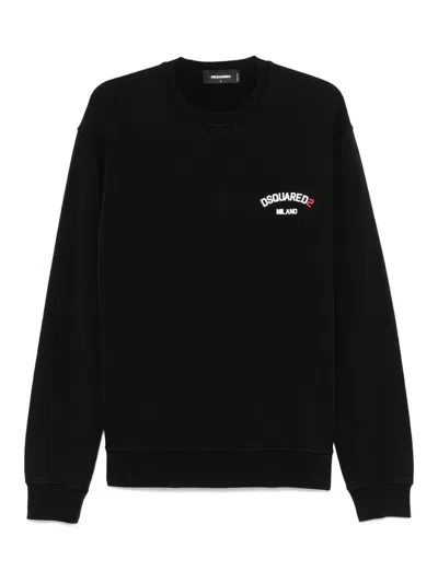 DSQUARED2 SUDADERA - NEGRO