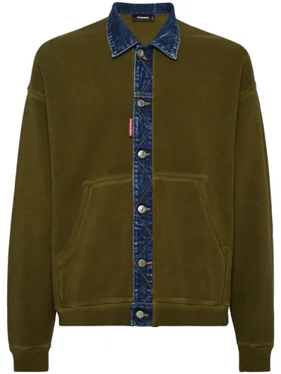 Dsquared2 Sweat Jacket In Green