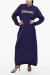 Dsquared2 Sweat Maxi Dress With Contrast Logo