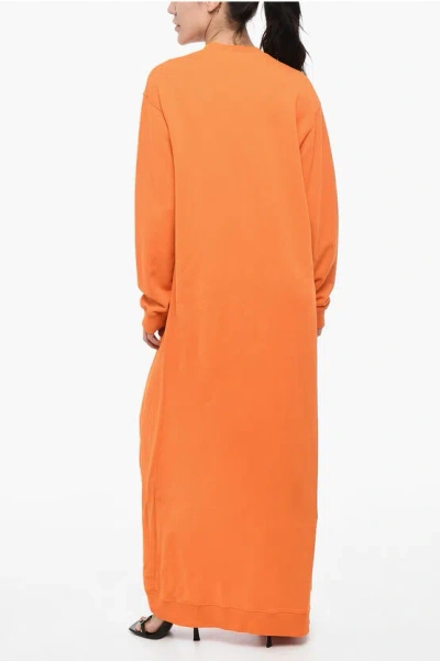 Dsquared2 Sweat Maxi Dress With Contrast Logo