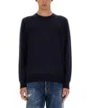 Dsquared2 Wool Jersey In Blue