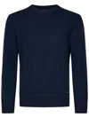Dsquared2 Navy Blue Wool And Cashmere Knit Sweater In Blue