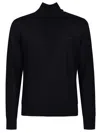Dsquared2 Virgin Wool Turtleneck Sweater In Blue