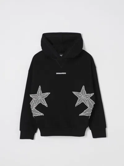 DSQUARED2 SWEATER DSQUARED2 KIDS COLOR BLACK,G51404002