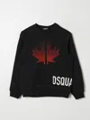 Dsquared2 Logo-print Cotton Sweatshirt In Black