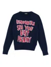 Dsquared2 Intarsia-logo Sweater In Black