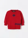 Dsquared2 Red Sweater For Baby Boy With Logo In Rot