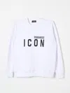 Dsquared2 Icon-print Cotton Sweatshirt In Weiss