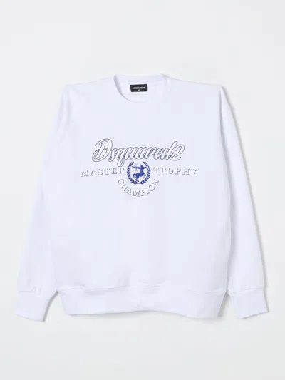 DSQUARED2 SWEATER DSQUARED2 KIDS COLOR WHITE,F89831001