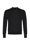 Dsquared2 Logo Plaque Crewneck Jumper In Black
