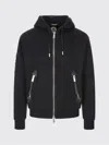 Dsquared2 'ducati X D2' Black Sweatshirt With Drawstring Hood And Maxi Logo Lettering On The Rear In Cotton Ma In Black