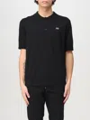Dsquared2 Black Polo Shirt With Classic Collar And Logo Lettering On The Front In Schwarz
