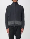 Dsquared2 Full-zip Cardigan With Mohair Inlay In Black