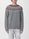 Dsquared2 Grey Virgin Wool Sweater In Gray
