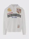 Dsquared2 Dsquared Men Hoodie Hand-drawn In White